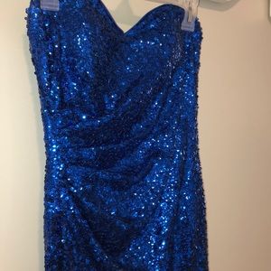 Blue prom dress